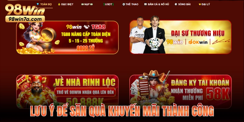 Lưu ý để săn quà khuyến mãi thành công