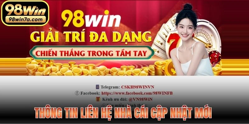 Thông tin liên hệ nhà cái cập nhật mới 